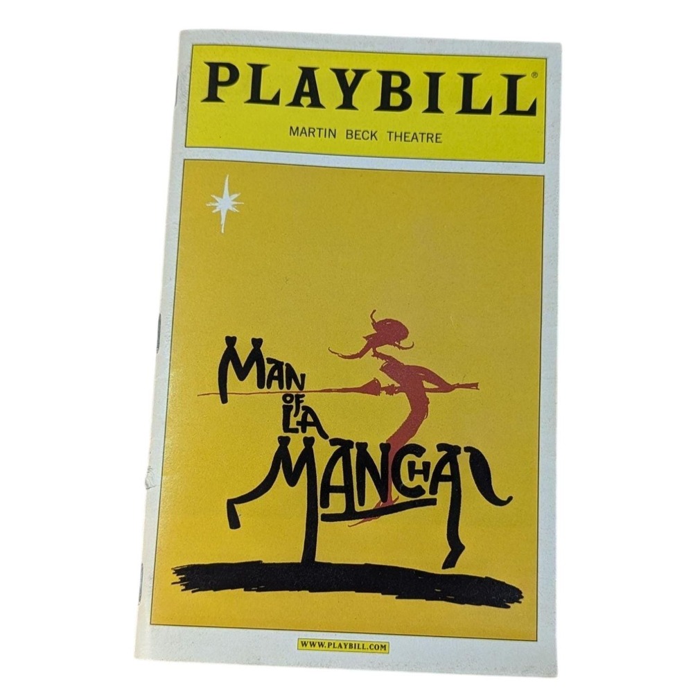 Man of‎ La Mancha Playbill Martin Beck Theatre Broadway April 2003 Program